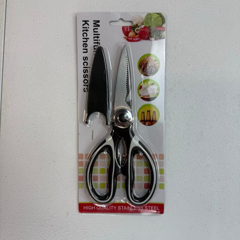 Heavy Duty Kitchen Shears Stainless Steel Multipurpose Scissors With Cover